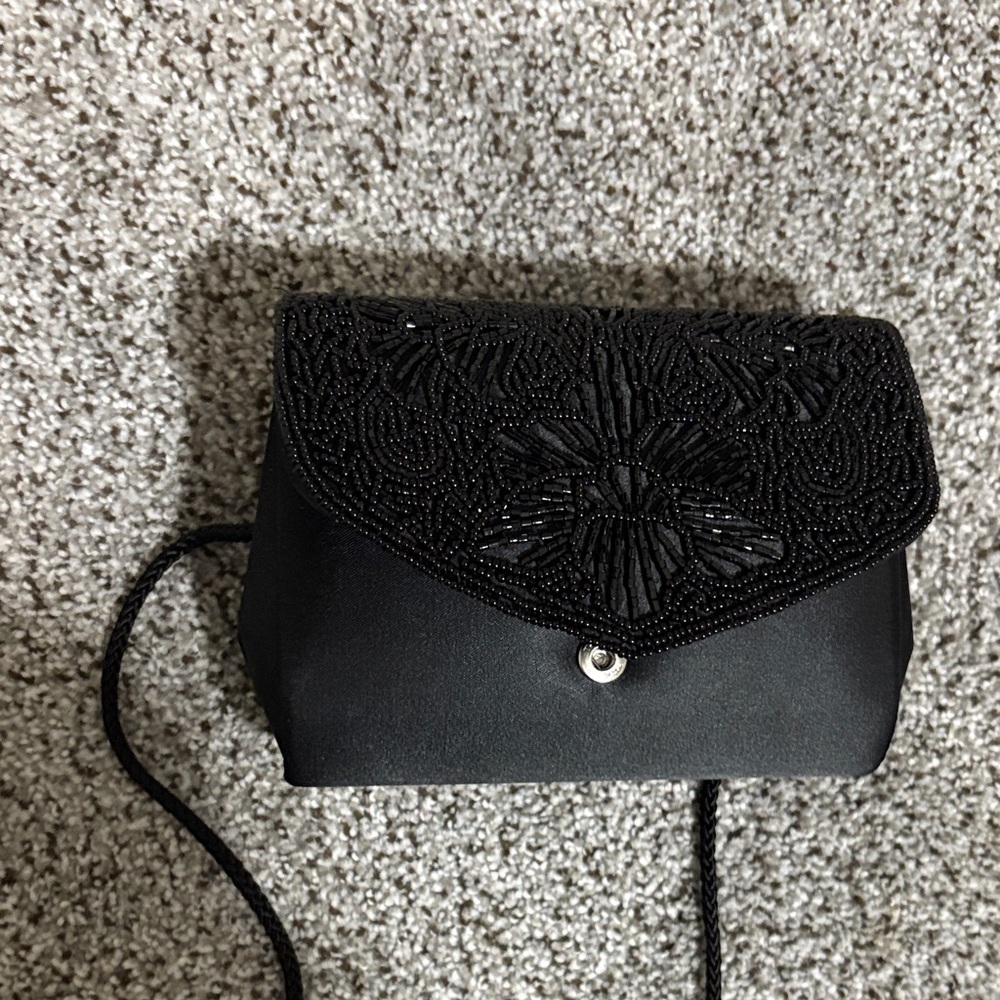 Vintage America Black Beaded Clutch - Picture 4 of 9